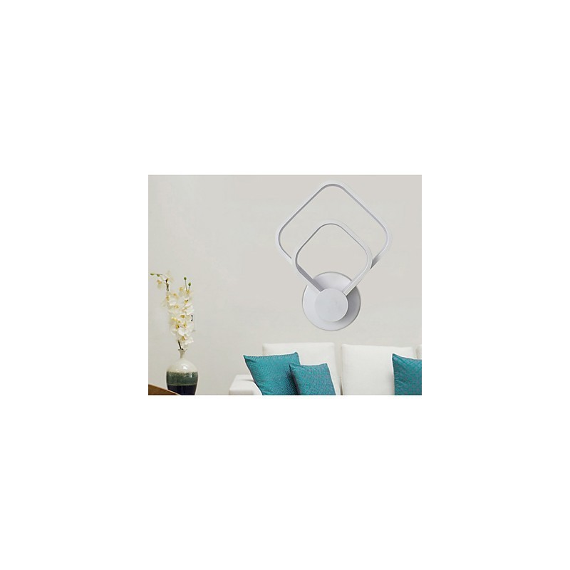 Lámpara de pared con función de pintura contemporánea moderna integrada para luz ambiental.