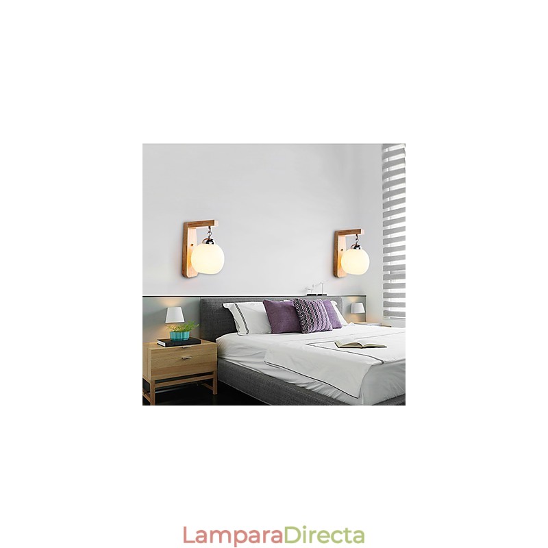Apliques de pared con luz ambiental y protección ocular con pintura contemporánea moderna