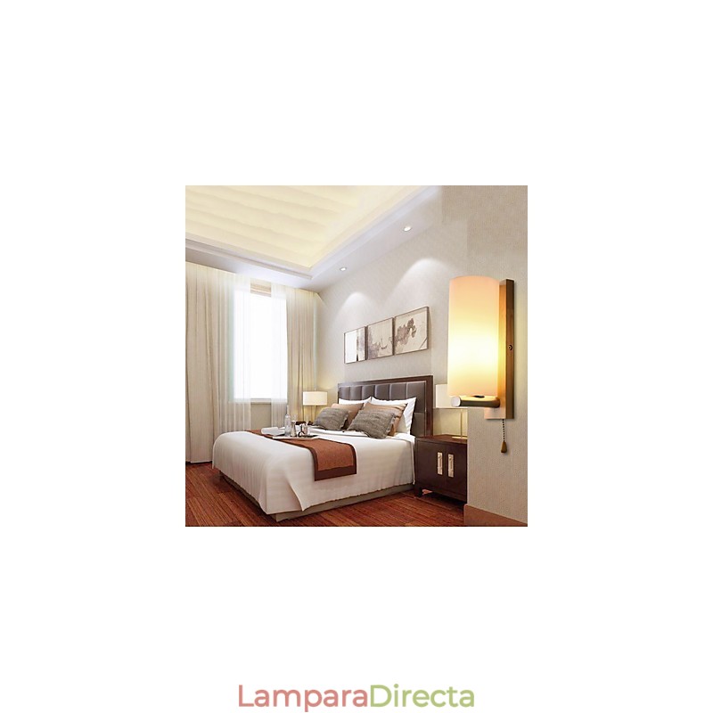 Apliques de pared con luz ambiental y protección ocular con pintura contemporánea moderna