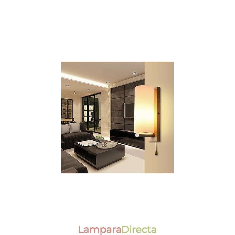 Apliques de pared con luz ambiental y protección ocular con pintura contemporánea moderna