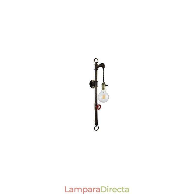 Apliques de pared Aplique de pared Lámpara de pared de hierro Lámpara de sable de luz negra tonta en la pared
