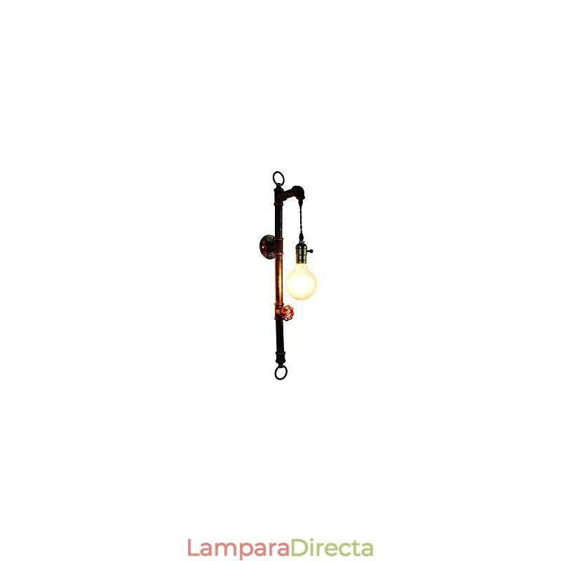 Apliques de pared Aplique de pared Lámpara de pared de hierro Lámpara de sable de luz negra tonta en la pared