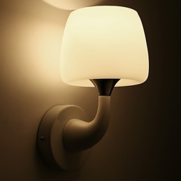 Apliques de pared con luz ambiental y protección ocular con pintura contemporánea moderna