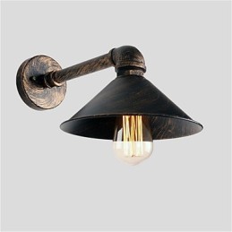 Lámparas de pared con forma de tubería de agua, estilo industrial retro, creativas, de metal, para restaurantes, cafeterías, bares, mesas de bar, apliques de pared.
