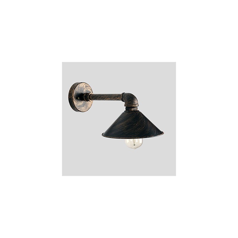 Lámparas de pared con forma de tubería de agua, estilo industrial retro, creativas, de metal, para restaurantes, cafeterías, bares, mesas de bar, apliques de pared.