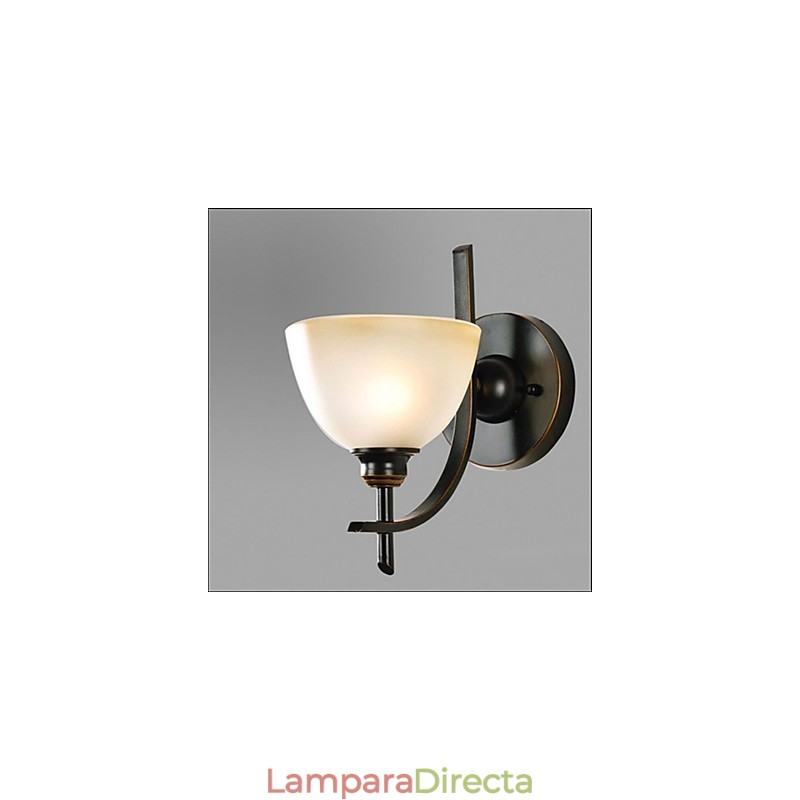 Pintura contemporánea moderna integrada para apliques de pared con luz ambiental.