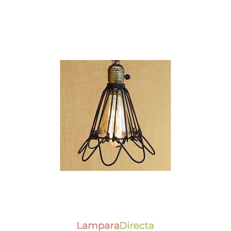 Lámpara de techo con luz ambiental de brazo oscilante estilo mini estilo cabaña rústica estilo retro