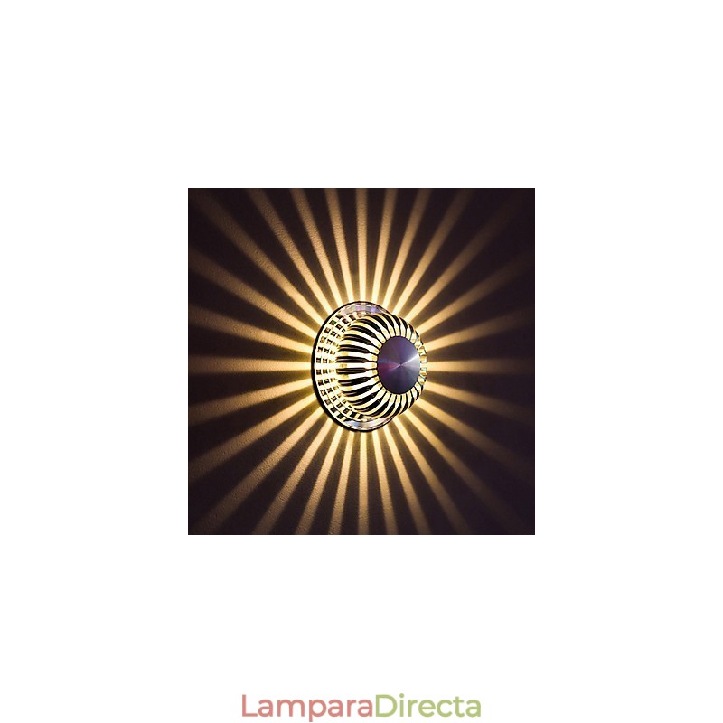 Lámpara de pared empotrada de aluminio moderna y ligera para decorar paredes