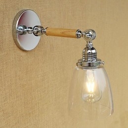 Lámpara de ambiente moderna, contemporánea, estilo campestre, retro, galvanizada, con brazo oscilante.