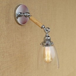 Lámpara de ambiente moderna, contemporánea, estilo campestre, retro, galvanizada, con brazo oscilante.