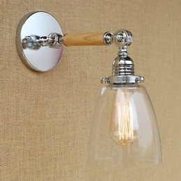 Lámpara de ambiente moderna, contemporánea, estilo campestre, retro, galvanizada, con brazo oscilante.