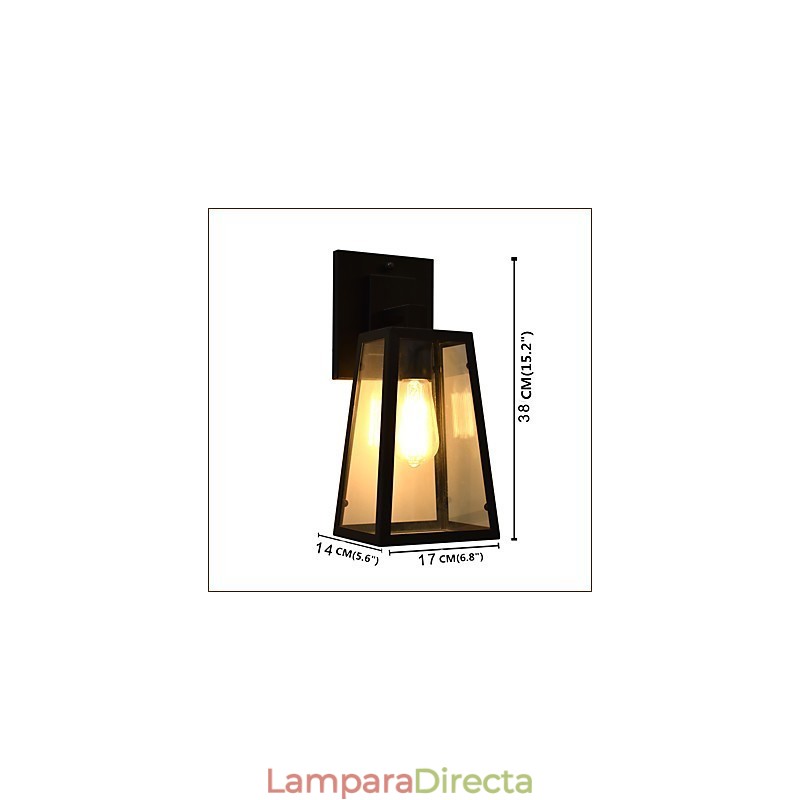 Apliques de pared Aplique de pared Lámpara de pared de hierro Lámpara de sable de luz negra tonta en la pared