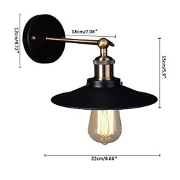 Lámpara de pared estilo loft, lámpara de pared vintage, lámparas de iluminación industrial, lámparas para sala de estar, dormitorio, accesorios de iluminación residencial