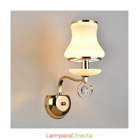 Lámpara de pared de luz ambiental moderna y contemporánea con acabado galvanizado, estilo mini de cristal, con protección ocular. Lámpara de pared de luz ambiental moderna y contemporánea con acabado galvanizado, estilo mini de cristal, con protección ocular.