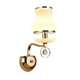 Lámpara de pared de luz ambiental moderna y contemporánea con acabado galvanizado, estilo mini de cristal, con protección ocular.