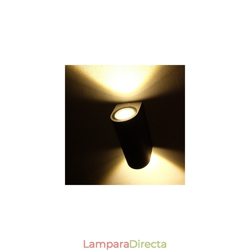 Apliques de pared con luz ambiental, acabado en óxido negro, estilo campestre moderno y contemporáneo.