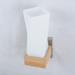 Lámpara de pared sencilla, lámpara de noche, lámpara de escritorio con pantalla de vidrio y madera maciza para dormitorio, tocador, sala de estar, habitación de bebé, dormitorio universitario, mesa de centro, librería