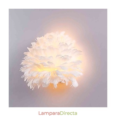 Apliques de pared de plumas modernos y contemporáneos para dormitorio de hotel, apliques de pared E14 Apliques de pared de plumas modernos y contemporáneos para dormitorio de hotel, apliques de pared E14