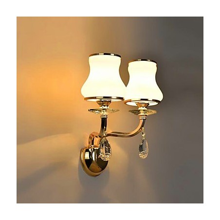 Lámpara de pared moderna y contemporánea con acabado galvanizado para protección ocular estilo mini de cristal. Lámpara de pared moderna y contemporánea con acabado galvanizado para protección ocular estilo mini de cristal.