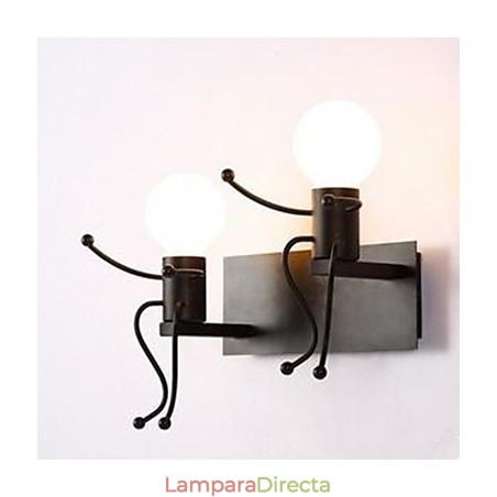 Lámpara de pared de hierro estilo country americano, creativa, para dormitorio, mesita de noche, cálida, estilo villano. Lámpara de pared de hierro estilo country americano, creativa, para dormitorio, mesita de noche, cálida, estilo villano.