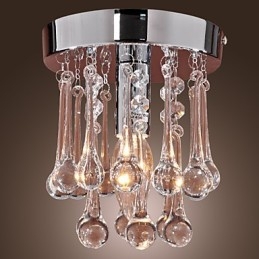 Lámpara empotrada moderna contemporánea de cristal estilo mini en cromo