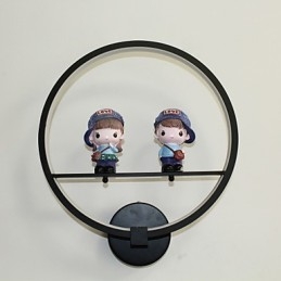 Lámpara de pared creativa moderna para habitación infantil, lámpara de personalidad, lámpara de pared empotrada, material de aluminio, lámparas de pasillo y linternas.