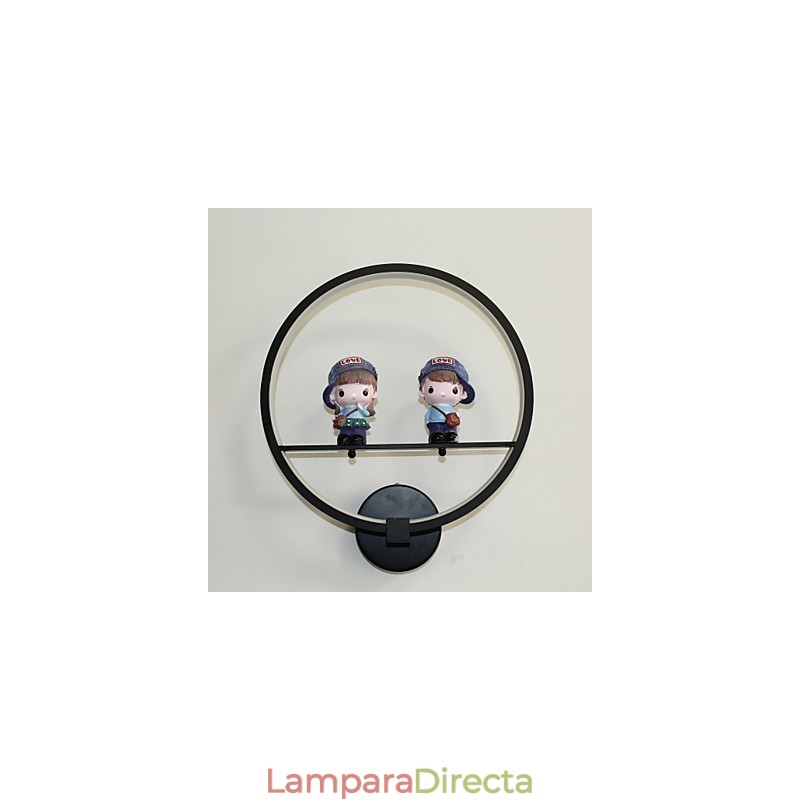 Lámpara de pared creativa moderna para habitación infantil, lámpara de personalidad, lámpara de pared empotrada, material de aluminio, lámparas de pasillo y linternas.