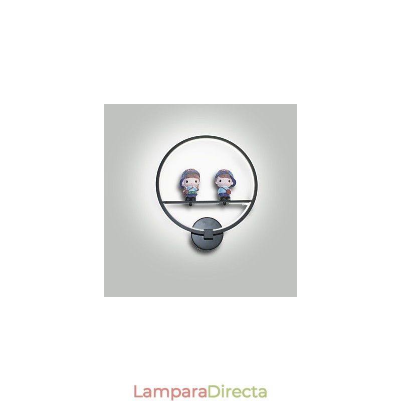 Lámpara de pared creativa moderna para habitación infantil, lámpara de personalidad, lámpara de pared empotrada, material de aluminio, lámparas de pasillo y linternas.