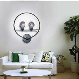 Lámpara de pared creativa moderna para habitación infantil, lámpara de personalidad, lámpara de pared empotrada, material de aluminio, lámparas de pasillo y linternas.