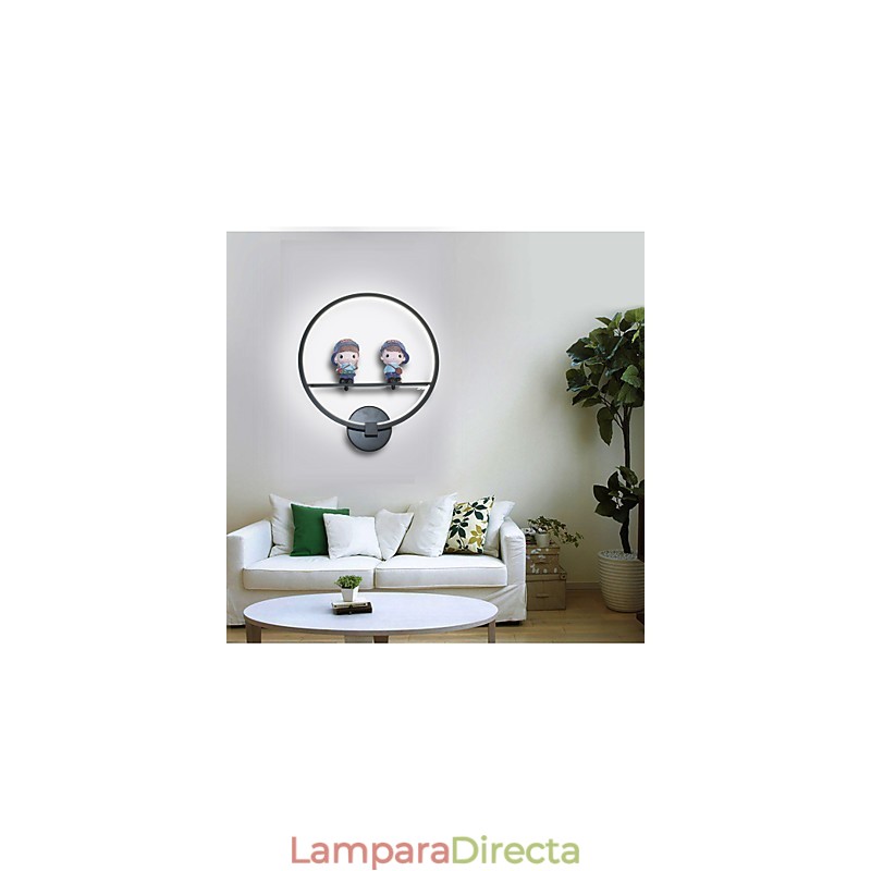 Lámpara de pared creativa moderna para habitación infantil, lámpara de personalidad, lámpara de pared empotrada, material de aluminio, lámparas de pasillo y linternas.