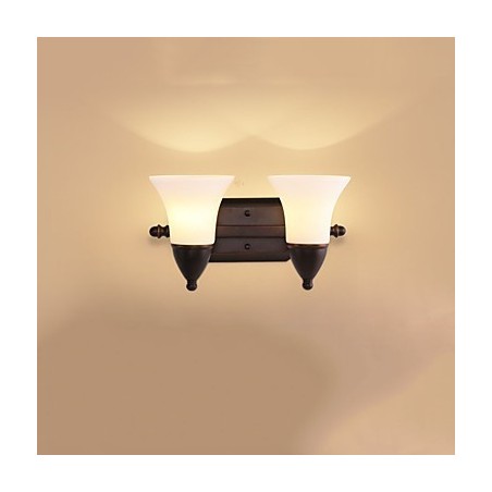 Apliques de pared con luz ambiental de estilo rústico Lodge con acabado en óxido negro para protección ocular. Apliques de pared con luz ambiental de estilo rústico Lodge con acabado en óxido negro para protección ocular.
