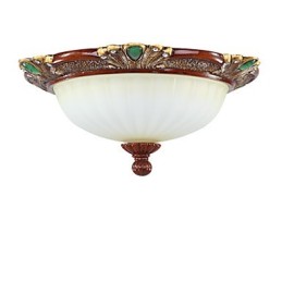 Lámpara de cúpula de resina de vidrio tipo europeo de 37 x 19 cm, ideal para absorber el calor.