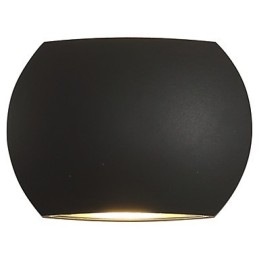 Apliques de pared con luz ambiental, acabado en óxido negro, estilo campestre moderno y contemporáneo.