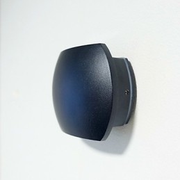 Apliques de pared con luz ambiental, acabado en óxido negro, estilo campestre moderno y contemporáneo.