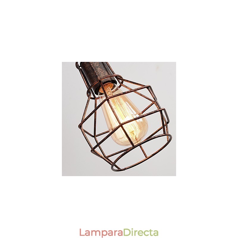 Lámpara de pared de hierro retro industrial con personalidad creativa y polea elevadora.