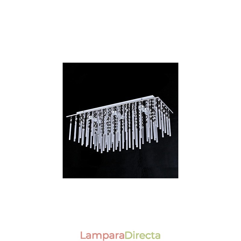 Lámpara de techo de 9 luces moderna, sencilla y artística.