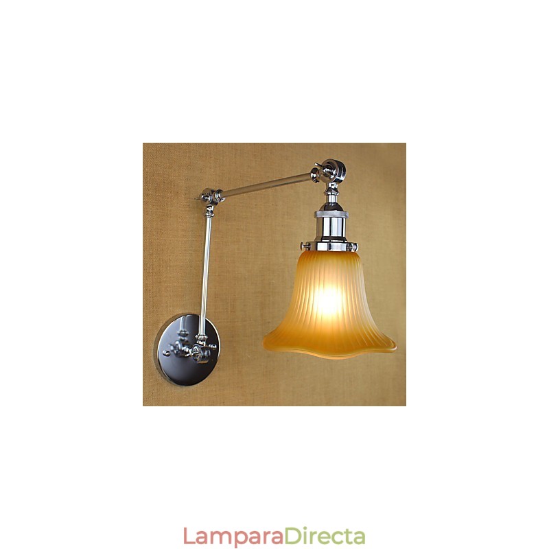 Característica galvanizada retro campestre para protección ocular con brazo oscilante y luz ambiental.