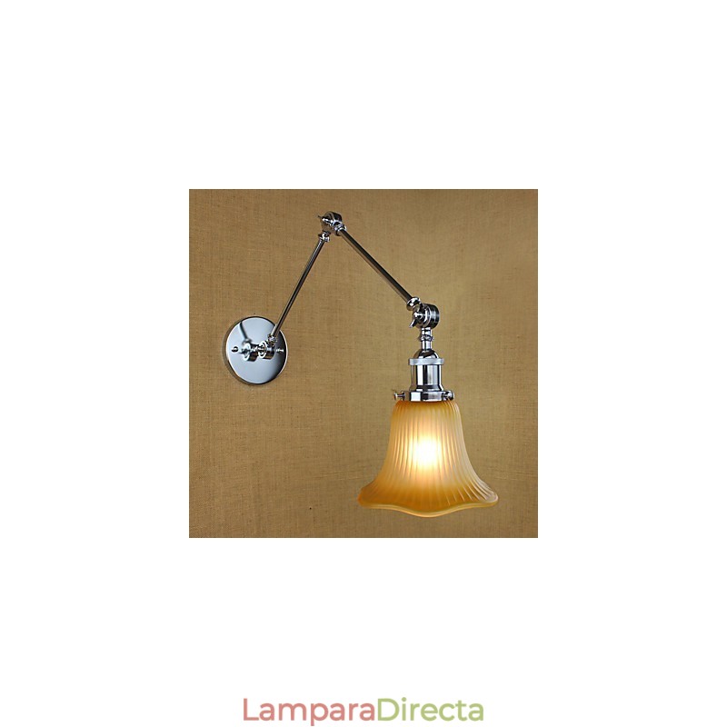 Característica galvanizada retro campestre para protección ocular con brazo oscilante y luz ambiental.