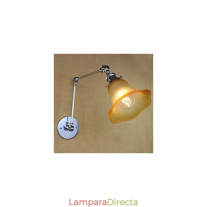 Característica galvanizada retro campestre para protección ocular con brazo oscilante y luz ambiental.