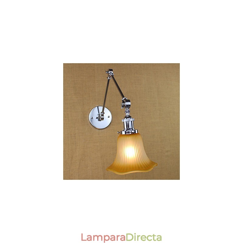 Característica galvanizada retro campestre para protección ocular con brazo oscilante y luz ambiental.