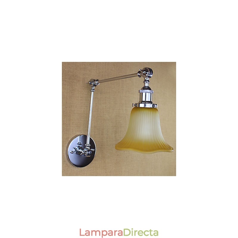 Característica galvanizada retro campestre para protección ocular con brazo oscilante y luz ambiental.
