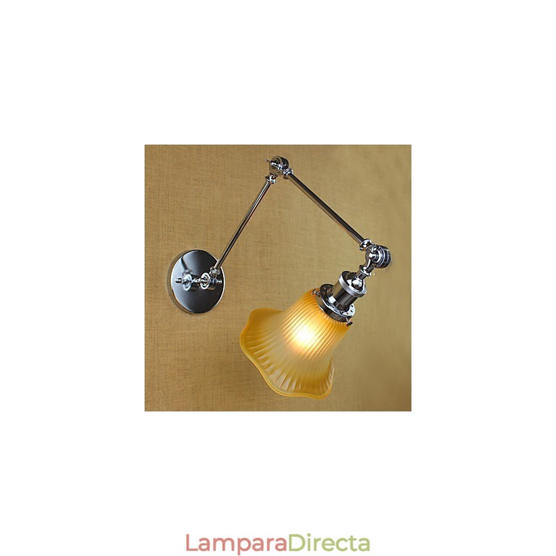 Característica galvanizada retro campestre para protección ocular con brazo oscilante y luz ambiental.