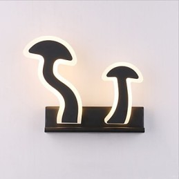 Pintura contemporánea moderna integrada para apliques de pared con luz ambiental.