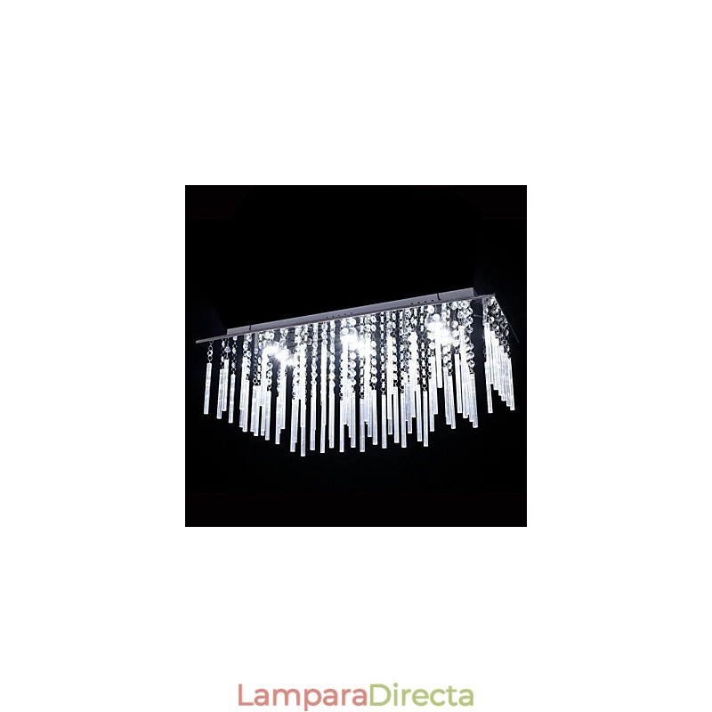 Lámpara de techo de 9 luces moderna, sencilla y artística.