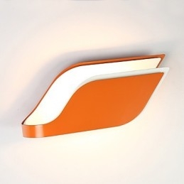 Pintura contemporánea moderna integrada para apliques de pared con luz ambiental.