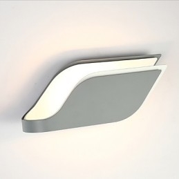 Pintura contemporánea moderna integrada para apliques de pared con luz ambiental.
