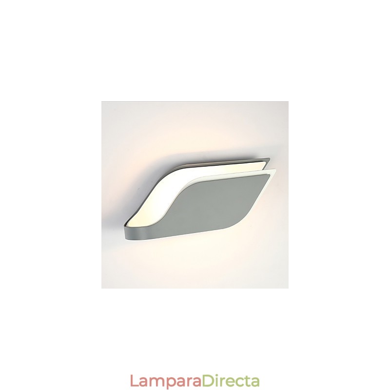 Pintura contemporánea moderna integrada para apliques de pared con luz ambiental.