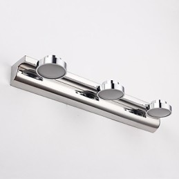 Iluminación de baño moderna contemporánea de metal
