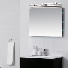 Iluminación de baño moderna contemporánea de metal