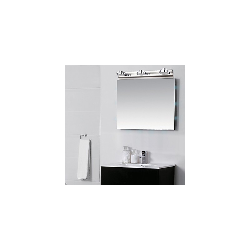 Iluminación de baño moderna contemporánea de metal